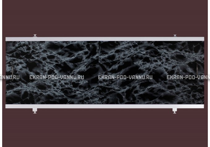 Экран EUROPLEX Универсал черный мрамор – купить по цене 6250 руб. в интернет-магазине в городе Рязань картинка 1
