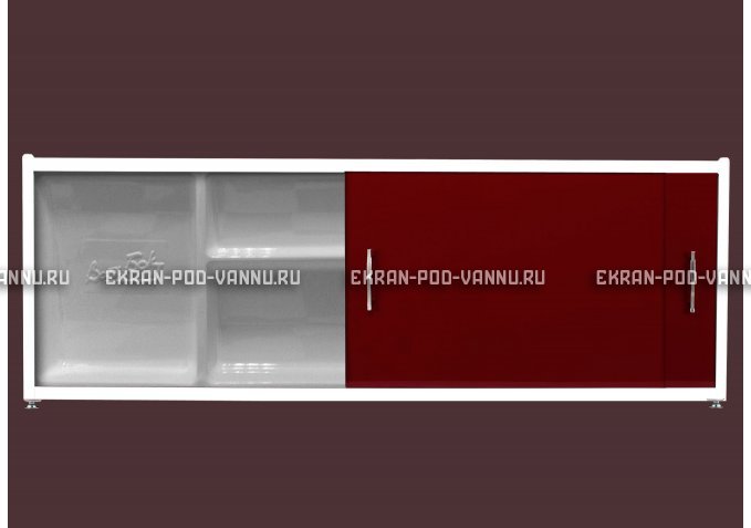 Экран с полочкой - Бордо – купить по цене 6880 руб. в интернет-магазине в городе Рязань картинка 1