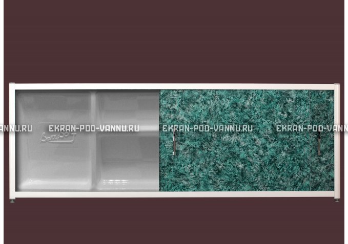Экран с полкой - Малахит – купить по цене 6280 руб. в интернет-магазине в городе Рязань картинка 1