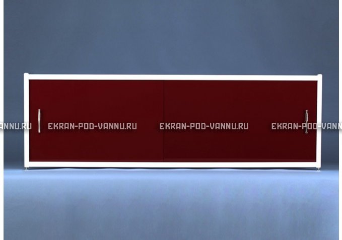 Раздвижной экран EUROPLEX Комфорт бордовый – купить по цене 7150 руб. в интернет-магазине в городе Рязань картинка 1