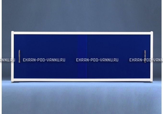 Раздвижной экран EUROPLEX Комфорт синий – купить по цене 6750 руб. в интернет-магазине в городе Рязань картинка 1