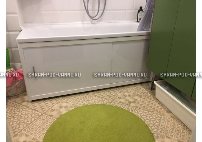 Раздвижной экран EUROPLEX Комфорт белый – купить по цене 6400 руб. в интернет-магазине в городе Рязань картинка 1