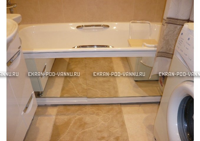 Раздвижной экран EUROPLEX Роликс Зеркальный – купить по цене 9700 руб. в интернет-магазине в городе Рязань картинка 3