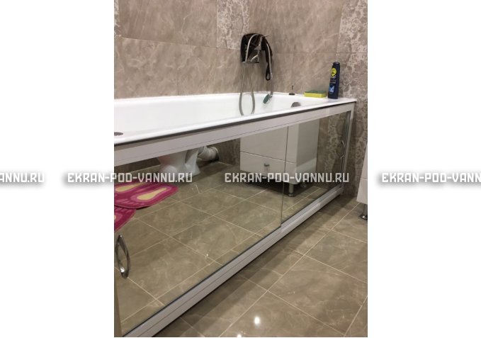 Раздвижной экран EUROPLEX Роликс Зеркальный – купить по цене 9700 руб. в интернет-магазине в городе Рязань картинка 9