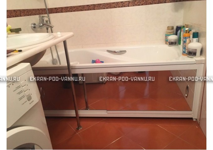Раздвижной экран EUROPLEX Роликс Зеркальный – купить по цене 9700 руб. в интернет-магазине в городе Рязань картинка 10