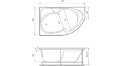 Акриловая ванна Relisan Sofi 170x105 – купить по цене 23480 руб. в интернет-магазине в городе Рязань картинка 17