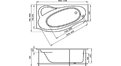 Акриловая ванна 1MarKa Gracia 170x100 – купить по цене 20270 руб. в интернет-магазине в городе Рязань картинка 17