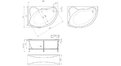 Акриловая ванна 1MarKa Catania 150x100 – купить по цене 17050 руб. в интернет-магазине в городе Рязань картинка 13