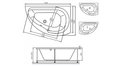 Акриловая ванна Vayer Ismena 160x105 – купить по цене 28350 руб. в интернет-магазине в городе Рязань картинка 21